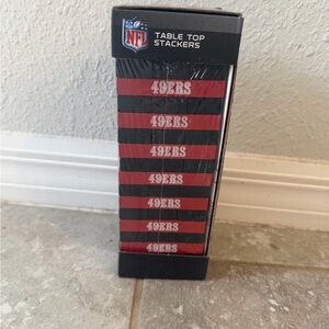 NFL 49ers Table Top Stackers - Red and Black